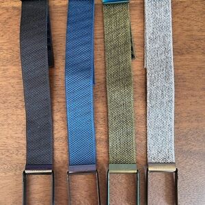Whoop 4.0 basics plus black Wearable Bands - Black, Blue, Green, Gray.